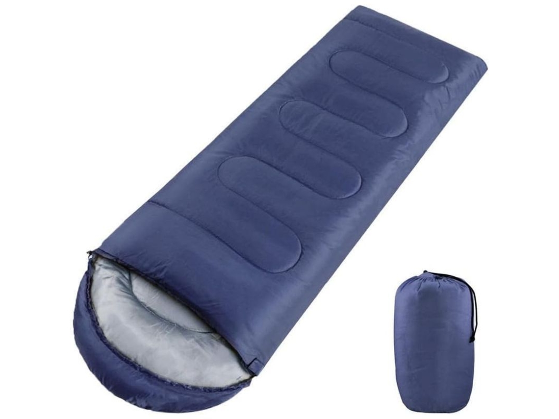 Rebe-bolsa De Dormir Rectangular Leve Para 3 Temporadas De Acampamento E Caminhada, Cor Azul Marinho