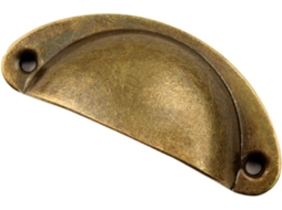Conjunto De 2 Puxadores Retrô Metal Para Gavetas E Portas Armários Cozinha, Com Acabamento Em Latão Antigo Cor Bronze