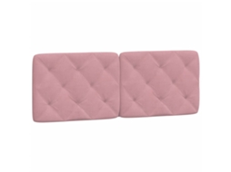 Travesseiro de Cabeça 120 cm Veludo Rosa MAISON EXCLUSIVO