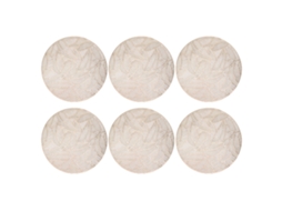 6 Toalhas de Mesa Furadas Douradas S/MARCA