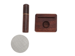 Distribuidor De Agulhas De Café 304 Aço Inoxidável Puck Screen Coffee Powder Stirrer Set Com Base Para Home Cafe 53mm / 21in