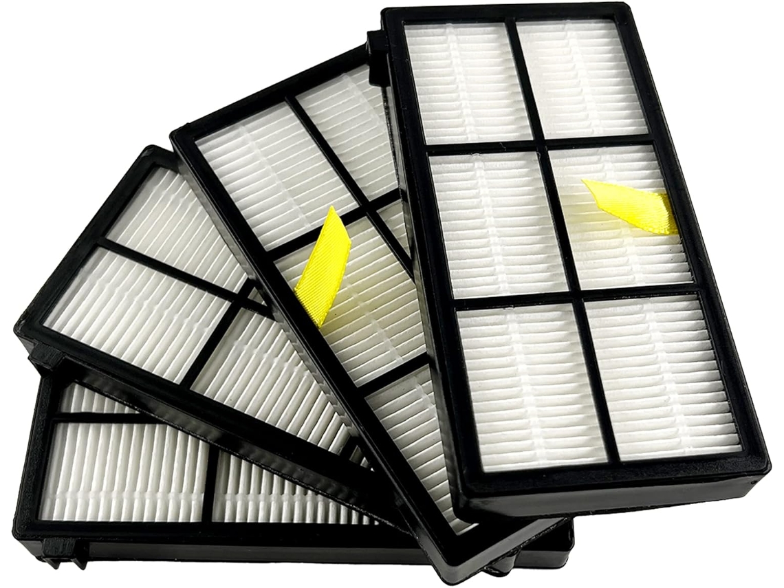 Kit De Substituição Para Irobot Roomba Séries 800 E 900 Acessórios Para Filtro (4 Peças) Cuich