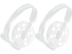 Healeved Support Robuste Cadre Pour Plastique De En Cache-oreilles Blanc 2 Pcs Et Pratique En