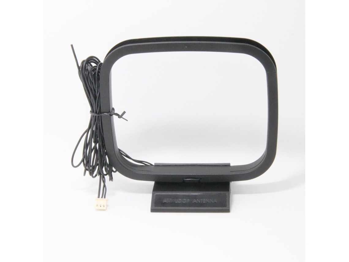 Antena de loop FM e AM com miniconector de 3 pinos para sistema receptor AV estéreo Sony Sharp Slowmoose