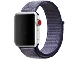 Bracelete Apple Watch 42, 44 mm WJS Nylon Azul