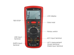 Testador de Isolação Digital Ohmímetro Portátil 0.1mω 2000mω Auto range Alta Precisão Lcd