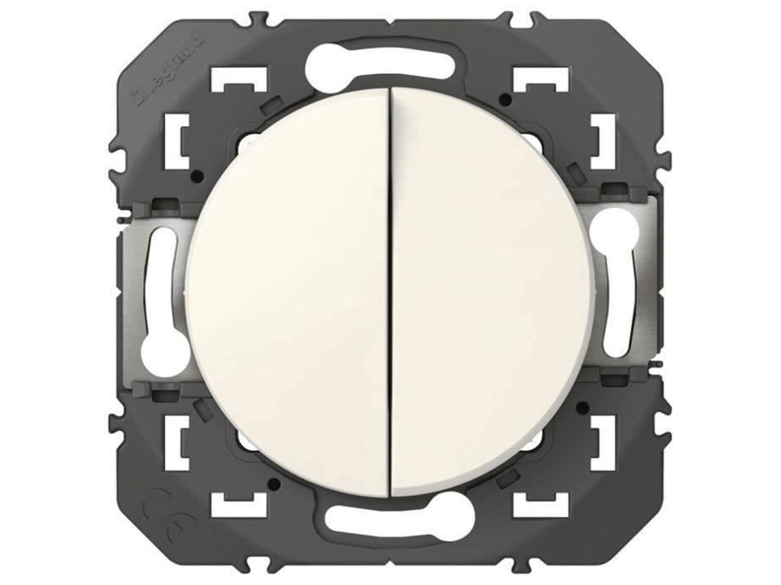 Interruptor Duplo Bidirecional 10a Branco Dooxie Legrand