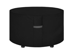 Capa De Mesa De Jardim Redonda Com Vento, Impermeável, Resistente Ao Vento, Uv E Rasgos (128x71cm)