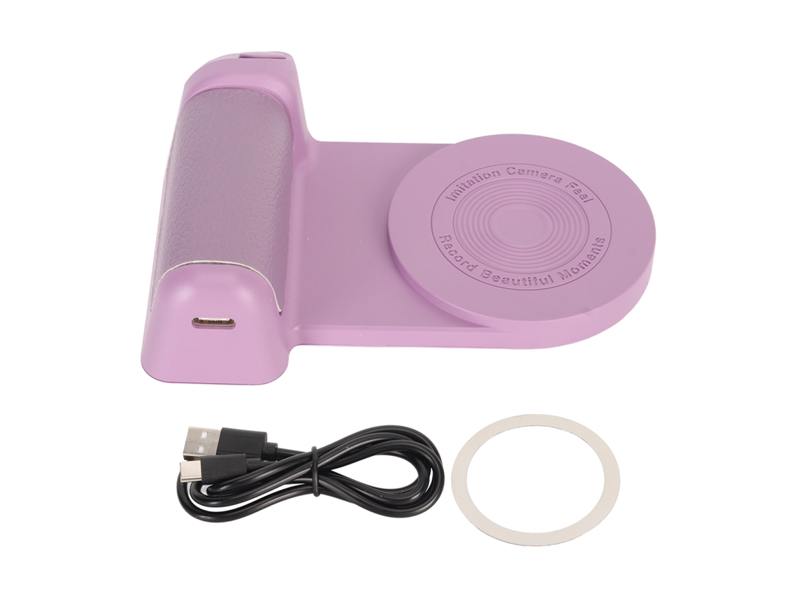 Aetheria suporte Magnético Alça Câmera Bluetooth com Controle Remoto para Smartphone Roxo