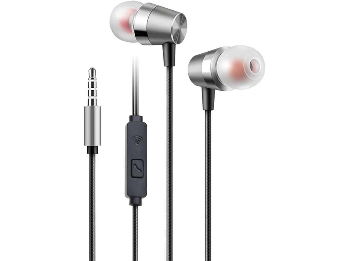 Fones De Ouvido Com Fio E Microfone, Conector 3,5 Mm, Laptops