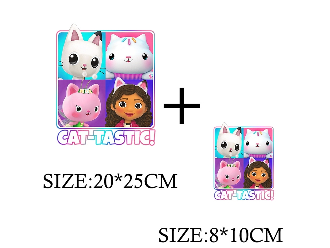 Apliques Térmicos Para Roupas Com O Desenho Animado Casa De Bonecas Da Gabby Adesivos Diy Para Camisetas Infantis E Femininas. Aquaforge