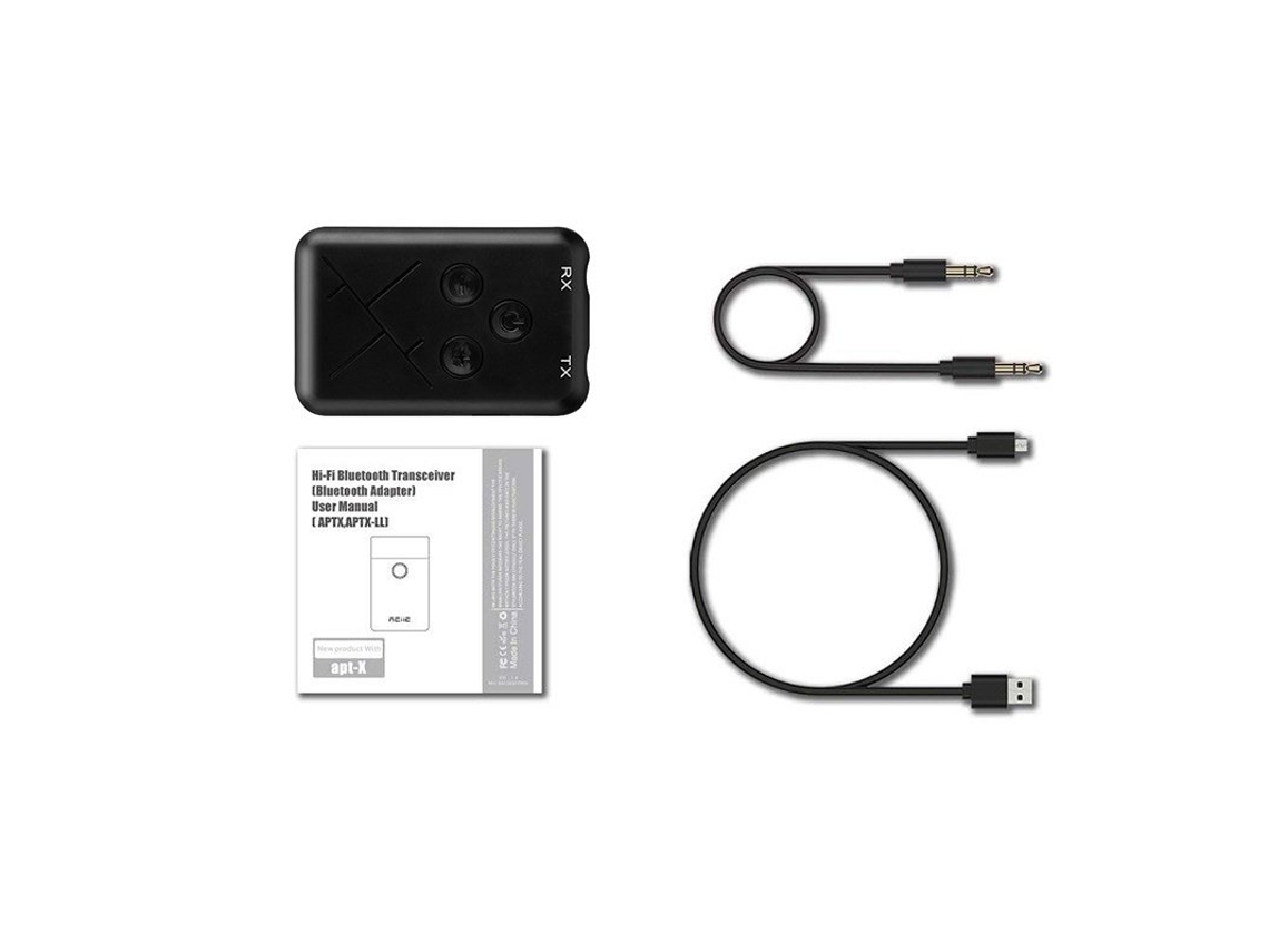 Transmissor e Receptor Bluetooth 4.2 2 em 1 Adaptador de Áudio Estéreo Sem Fio de 3,5 Mm