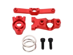 Mali conjunto de Direção em Liga de Alumínio para Carros Rc Traxxas e Revo Vxl Summit 1/16 Peças de Upgrade Vermelho