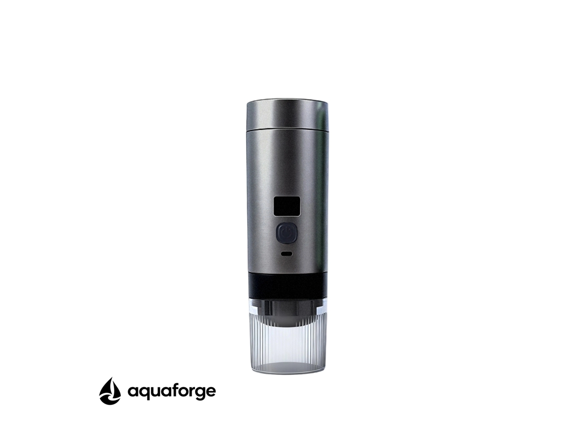 Máquina De Café Aquaforge Com 0,06 L E Ecrã Digital Para Café, Cinzento