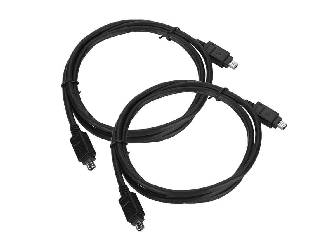 Cabo Dv 2pc 1,2m Cabo 1394 4pin para 4pin Firewire Cabo de Dados Núcleo de Cobre Puro EOOCOO (transmite Dados, Conecta Dispositivos)