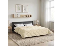 Vidaxl Edredom De Verão Simples Colchonete Creme 200 X 200 Cm