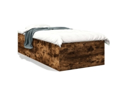 Estrutura de Cama Derivados de Madeira Carvalho Fumado MAISON EXCLUSIVE 100x200 cm