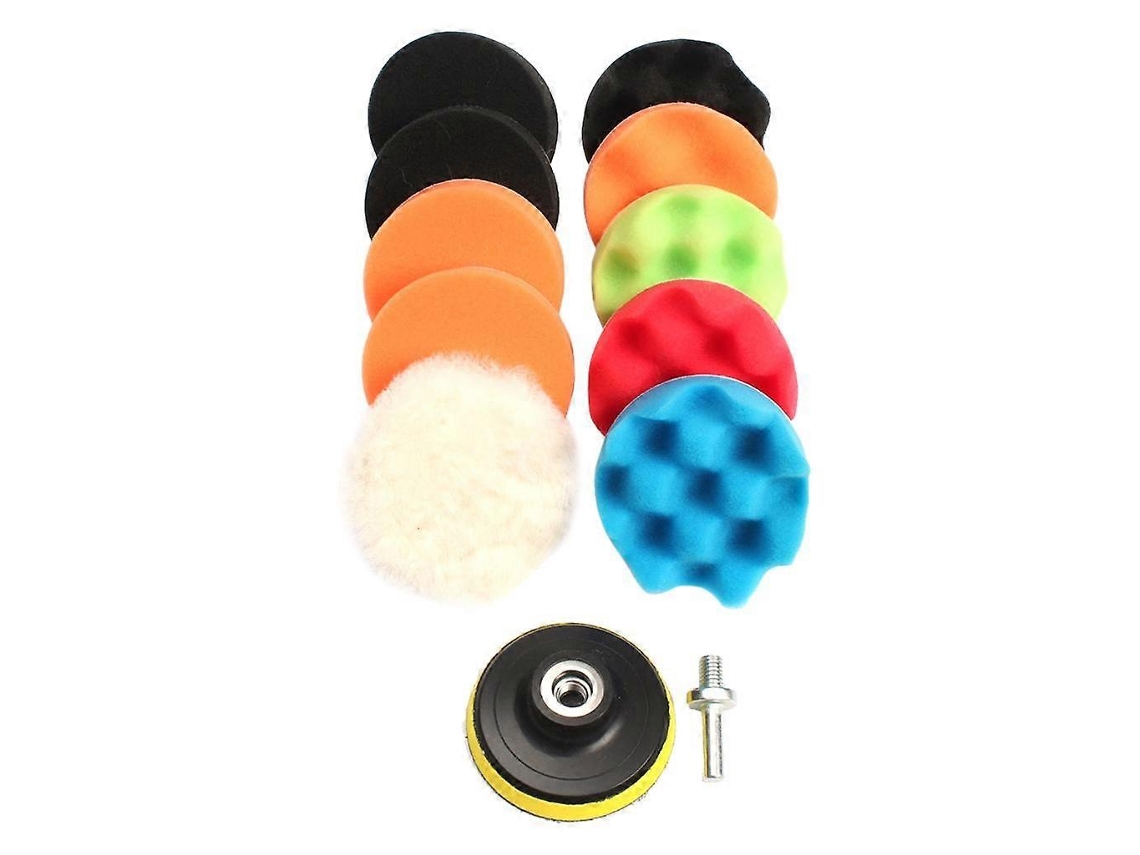 11pcs Kit 3 Polegadas Esponja De Polimento Para Polidor De Carro
