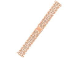 Pulseira De Metal Com Strass Para Relógio, Da Moda Compatível