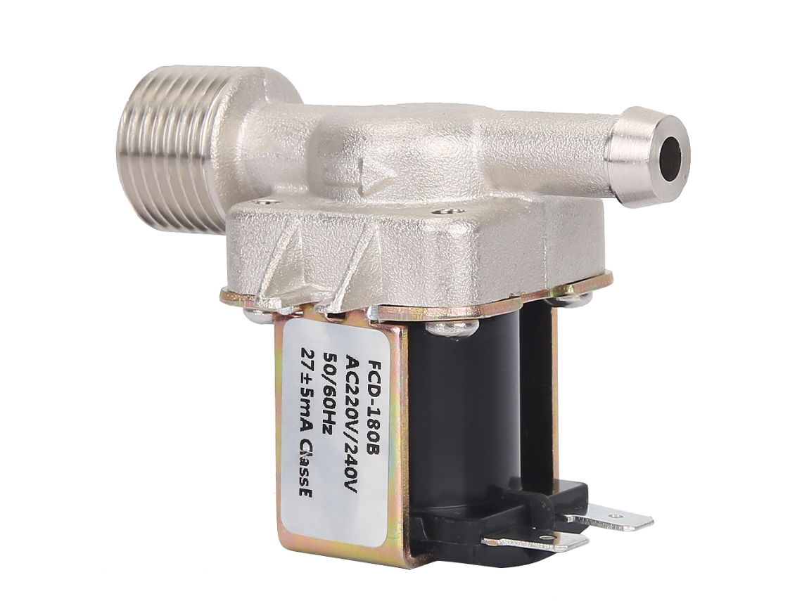 Válvula De Água Eletromagnética De Cobre 1/2" Laxiscreed, Normal Fechada, 220v Ac