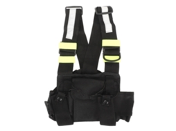 Bolsa de arnês Mali para rádio, fluorescente, ajustável, universal, para rádio de dois canais | S/MARCA