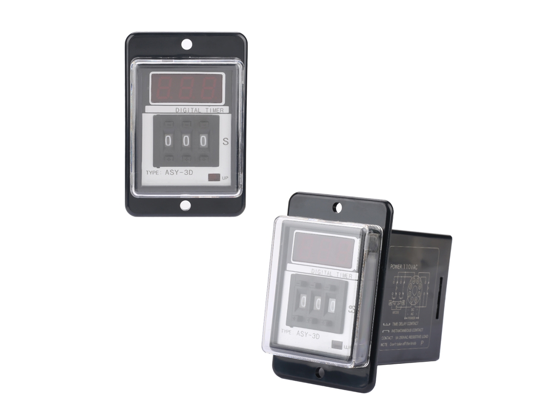 Relé Temporizador Digital LCD 0 a 999s para Retardo Elétrico 110VAC S/MARCA
