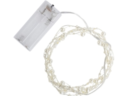 Cordão De Luzes Led Em Formato Pérola Artificial, Flexível E Durável,