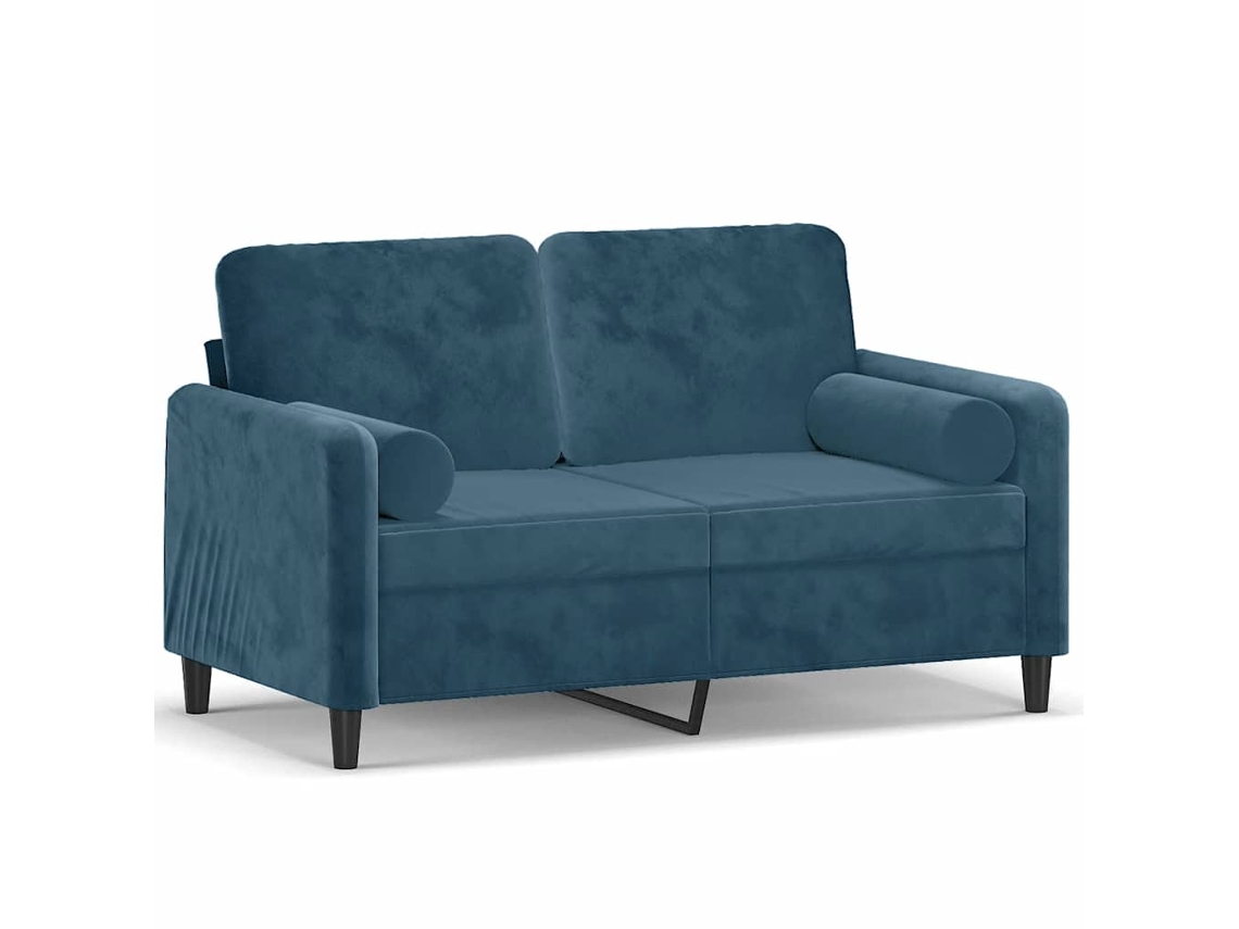 2-seater Sofa, 2-seater Sofas Vidaxl Azul Veludo (n/a)