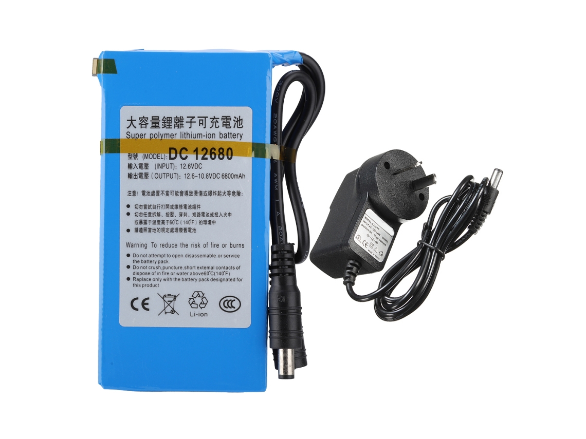 Bateria Mali de Lítio Polimérica 6800mAh com Interruptor | S/MARCA