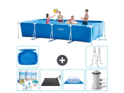 Intex Piscina Com Estrutura Retangular - 450x220x84 Cm - 7-peças S20850