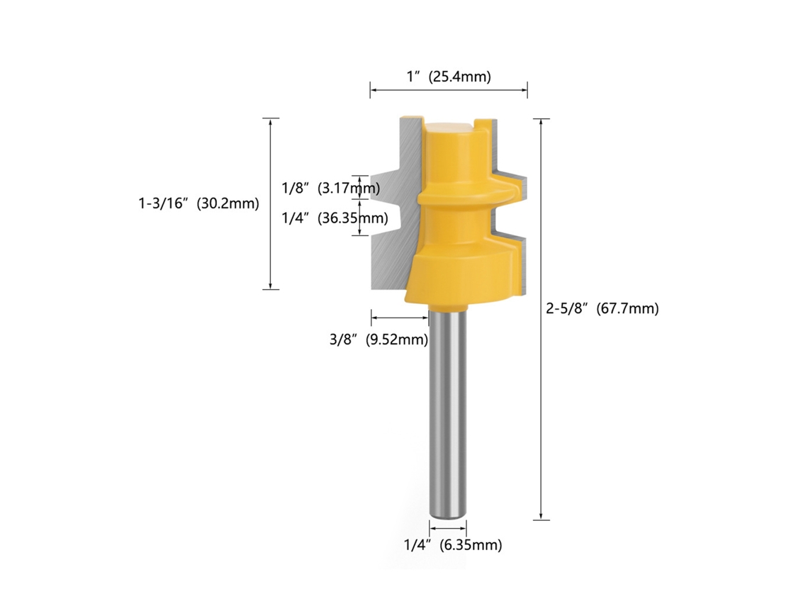 Laxiscreed Cavador Para Madeira Com Encaixe De 1/4" — Ideal Para Painéis Em Aço Tungstênio