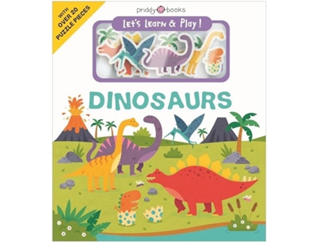 Livro Lets Learn amp Play Dinosaurs de Roger Priddy (Inglês)