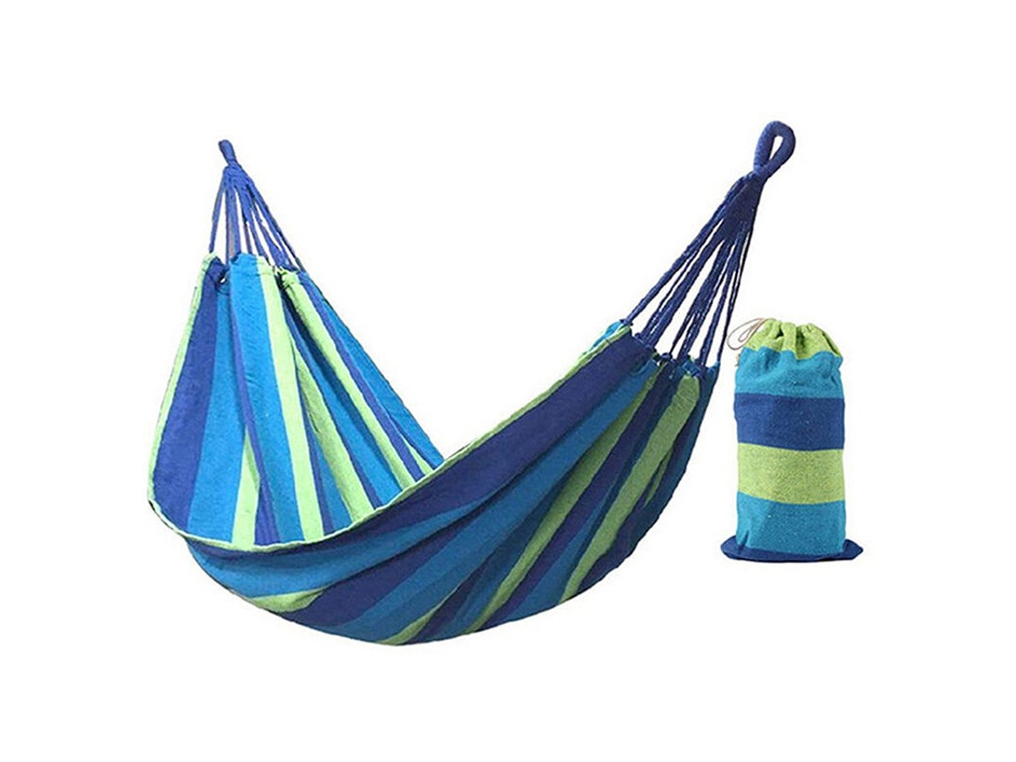 Rede Para 1 Pessoa, 185 X 80 Cm, Cama De Lazer Ao Ar Livre, Viagem, Acampamento, Pendurado, Rede, Balanço, Cadeira Preguiçosa, Azul Aquaforge