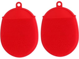 Lurelia Kit De 2 Escovas De Banho Para Bebé De Cuidado Corporal, Massagem Suave, Limpeza Profunda E Portátil