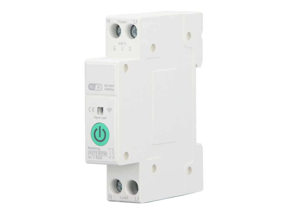 Interruptor de Circuito WiFi com Controle por Voz e Medição 63a