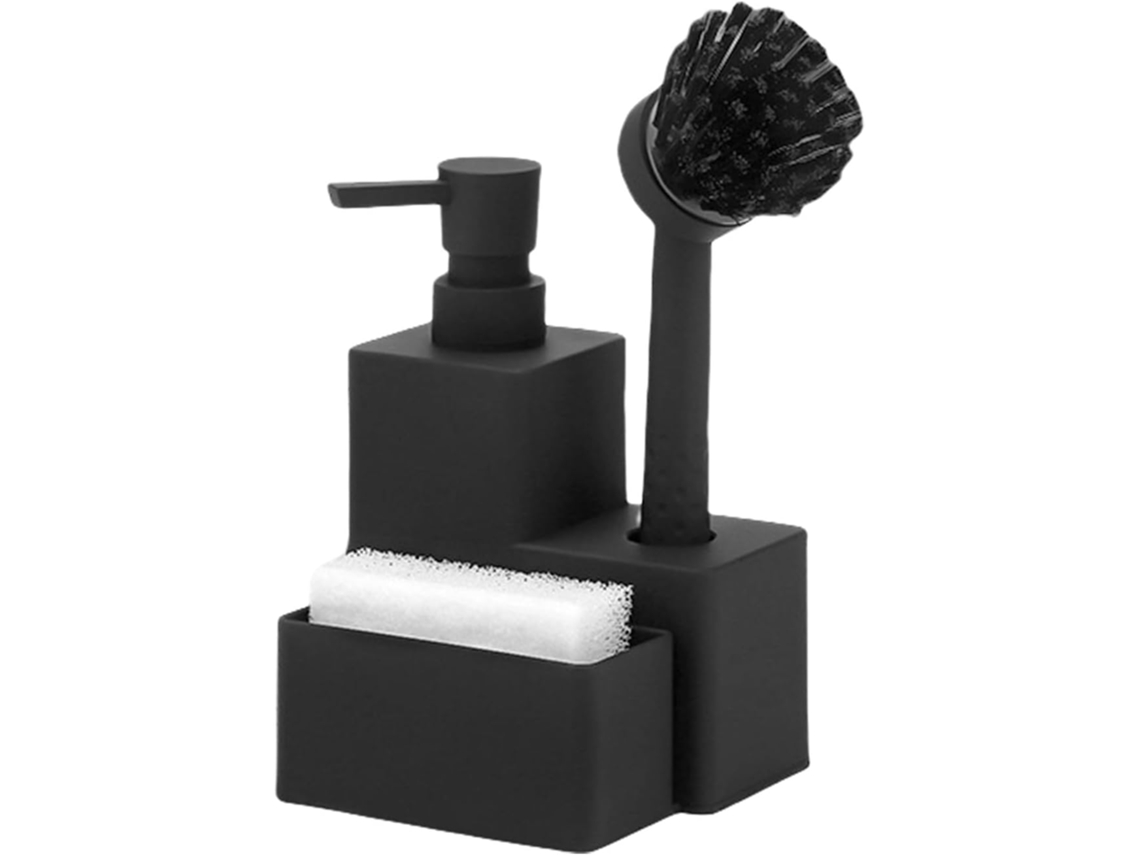 Dispensador De Detergente Líquido Para Louça Com Suporte Para Esponja, Organizador De Sabão, Para Pi Gokoco