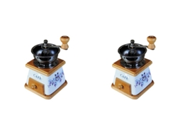 2x Moedor De Café Manual Novo Moedor De Cerâmica Para Pó De Café Brilvibera