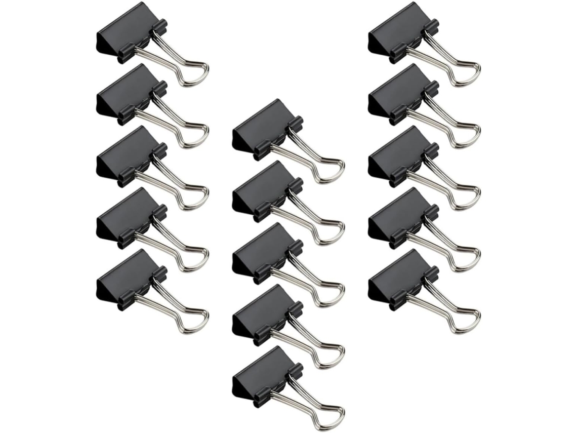 Conjunto Stobaza com 36 organizadores de cartões em Ferro Preto para mesa, design simples e acabamento impecável.