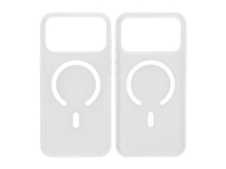 Capa Para Celular Em Papelão Ondulado Para Iphone 17 Pro Max - Branco Fosco