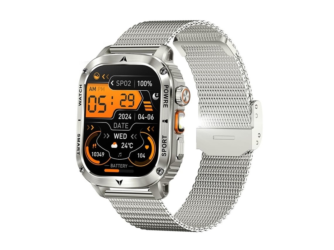 Lanterna Smartwatch Ak80 com Bateria Grande de 400 mAh Bestvite (roxa)