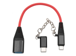 Cabo Otg 2 em 1 Tipo c Micro Usb, Carregamento Rápido. EOOCOO