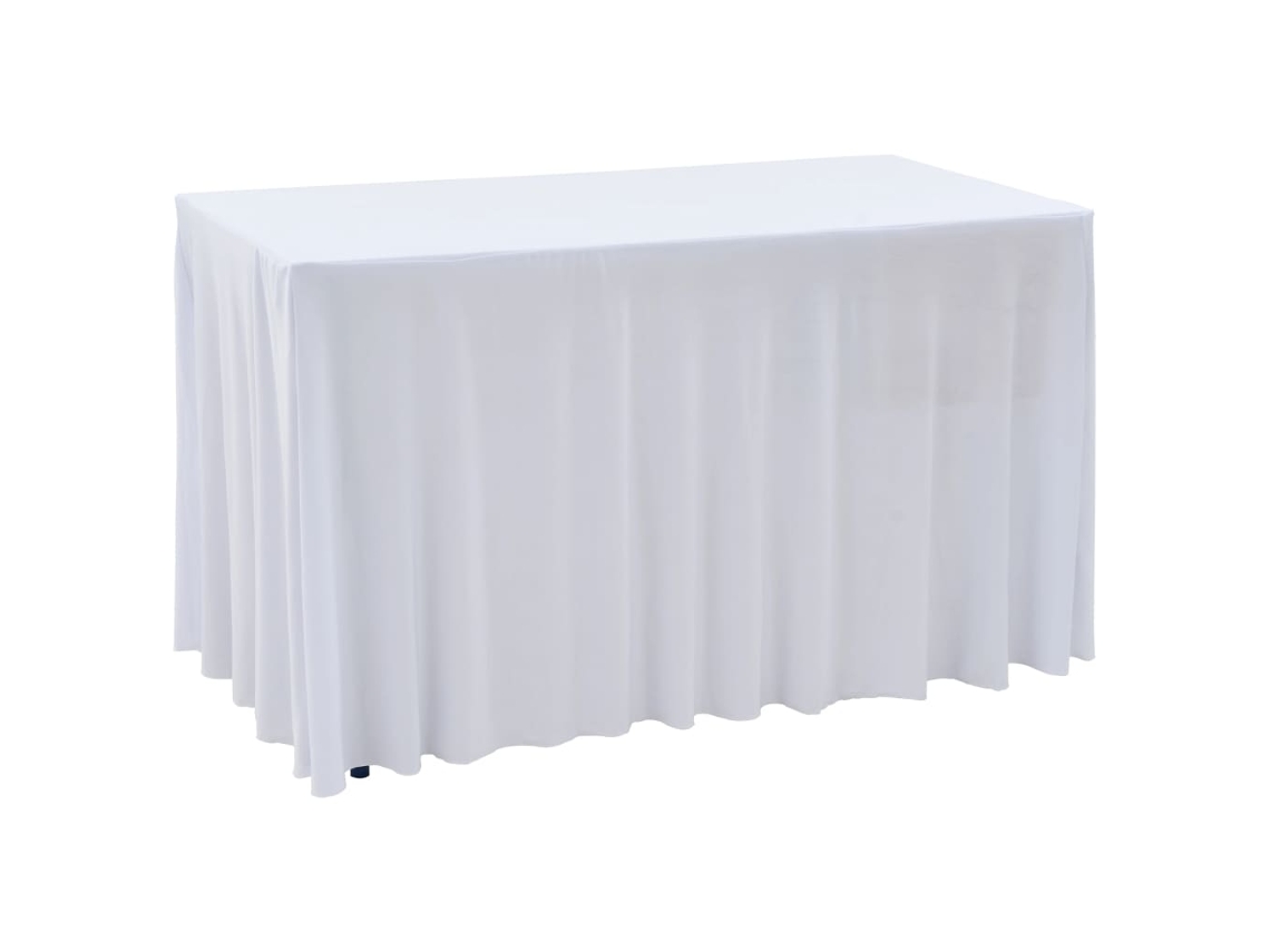 Conjunto 2 Capa de mesa VIDAXL White Fabric (120x60,5x74cm)
