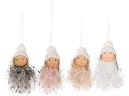 Lote De 4 Decorações Suspensas Em Forma De Nains De Peluche Para Sapin De, Fête, Mur, Fenêtre, Cuisine,