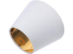 Capa Para Luminária De Mesa De Parede, Tecido Liso Com Forro Dourado, Compatível