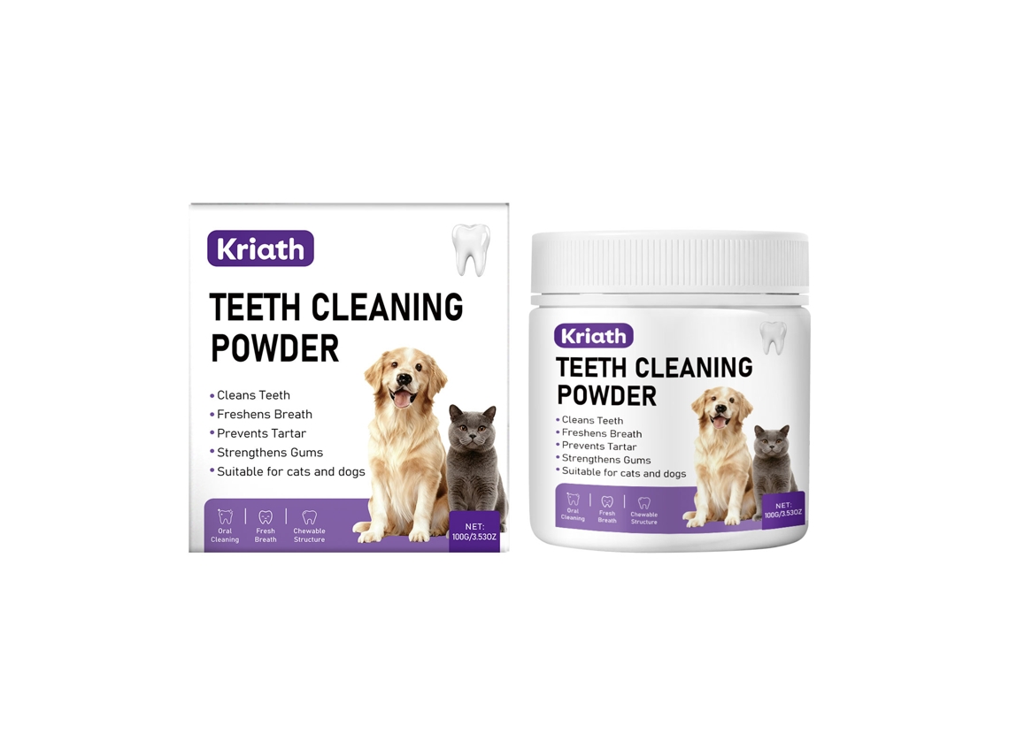 Pó Limpeza Bucal Comestível Gatos Cães