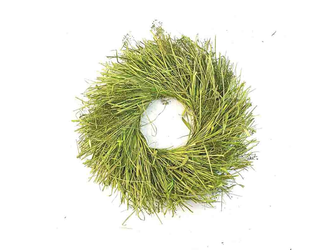 Laxiscreed Guirlanda De Palha Pastoral De 40cm Para Decoração De Páscoa E Natal Com Anel De Rattan