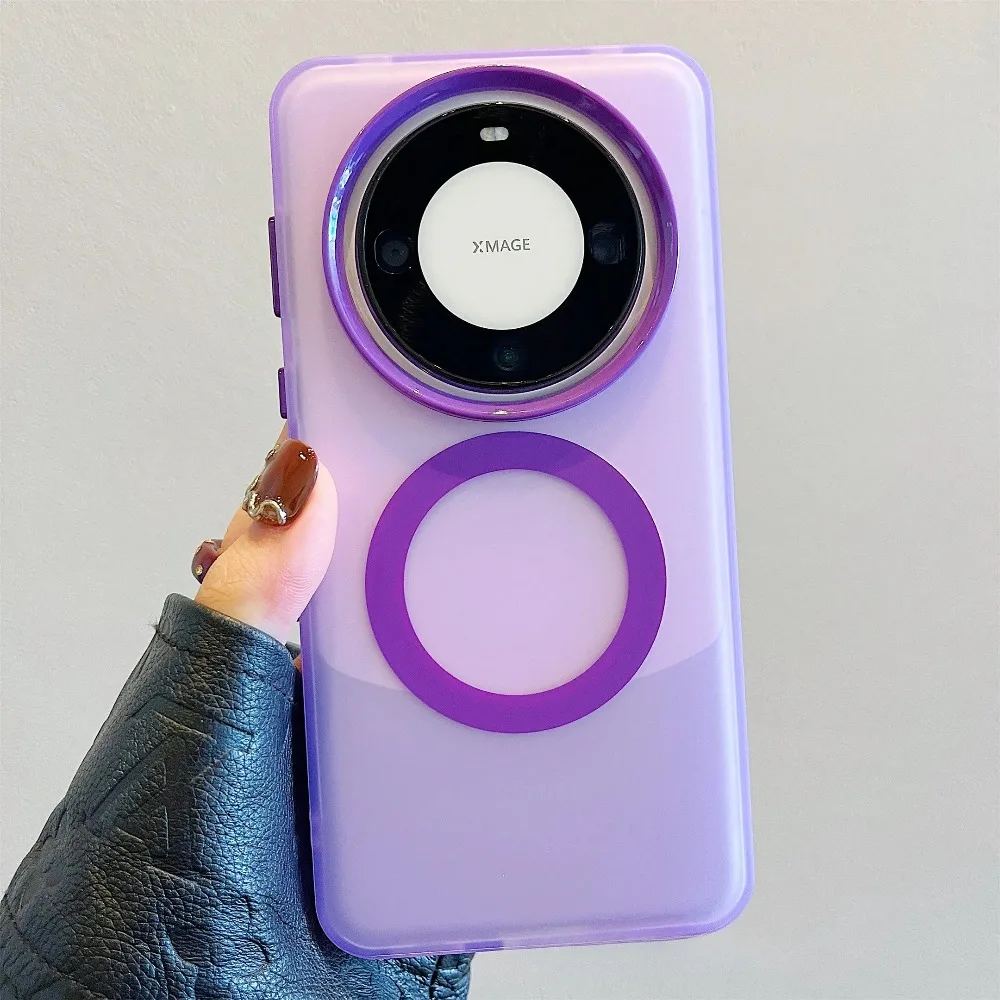 (roxo, Honor X9d) Capa De Celular Com Carregamento Sem Fio Magnético, Resistente A Impactos, Capa Protetora Rígida Fosca Em Policarbonato.