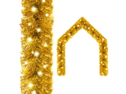 Vidaxl Grinalda De Natal Com Luzes Led 20 M Dourado