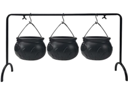Caldeirão De Bruxa Com Suporte Para Grandes Ornamentos Decorativos |