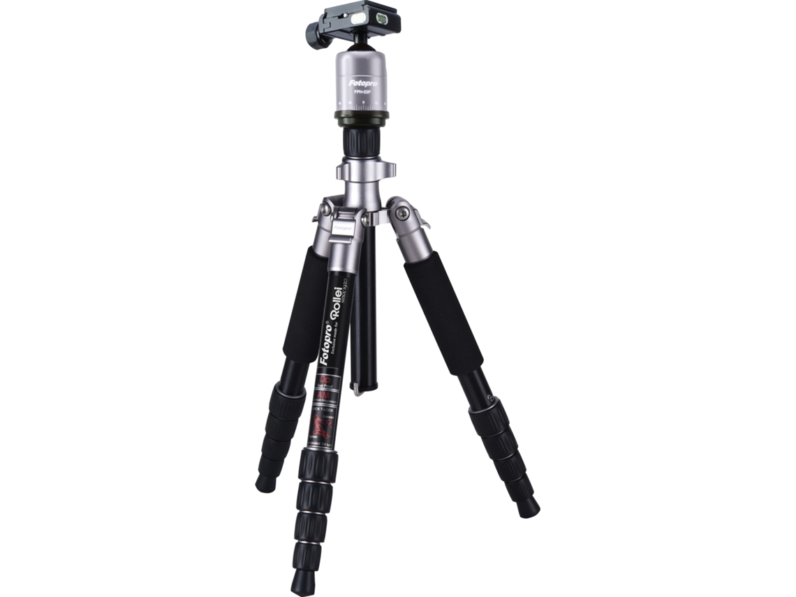 Tripé ROLLEI Compact Traveler No. 1 (Bola - Altura Máxima: 140 cm - Alumínio)